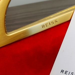 Reiss red suede Belgravia